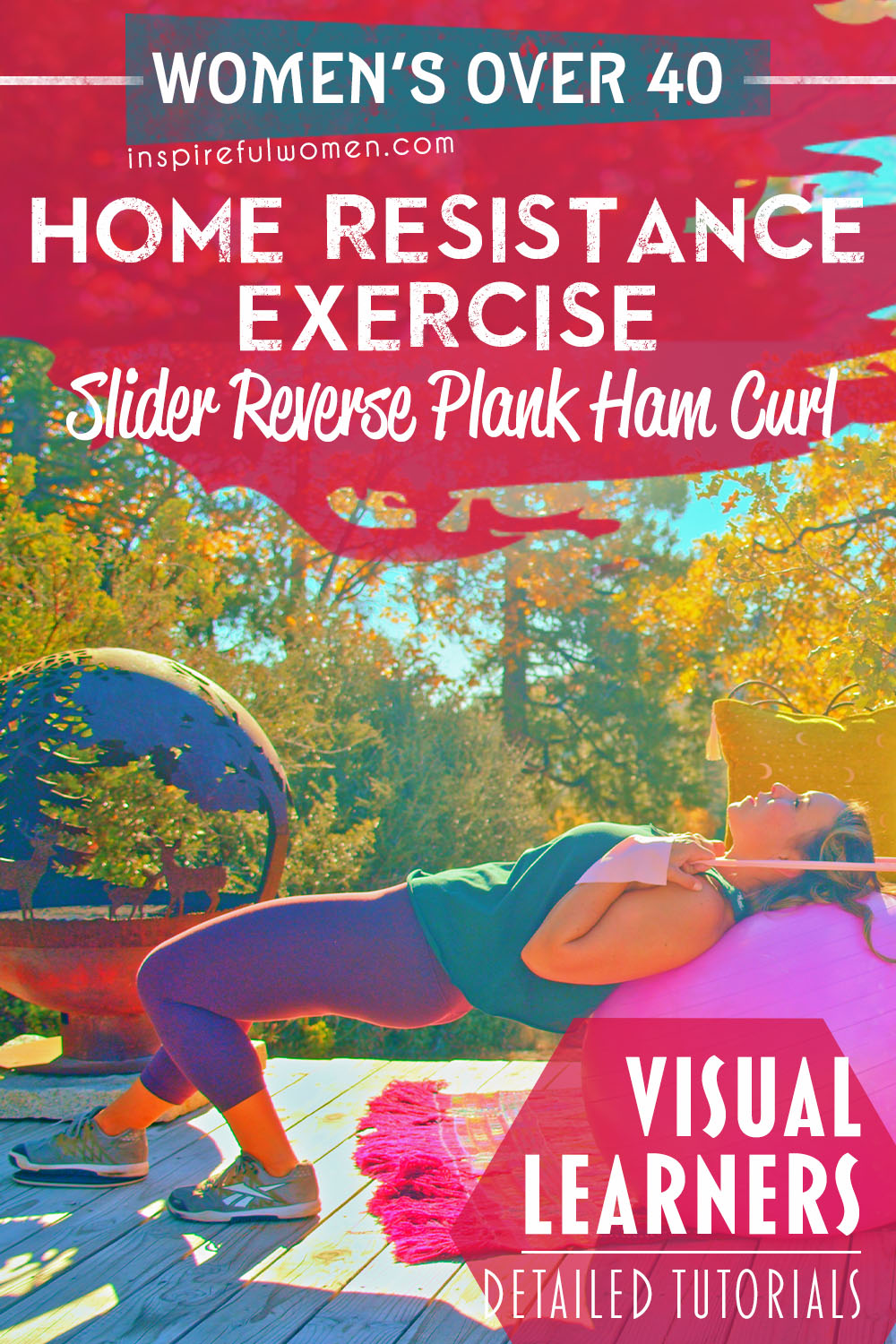 ball-reverse-plank-slider-hamstring-curl-one-leg-hamstring-exercise-at-home-women-over-40