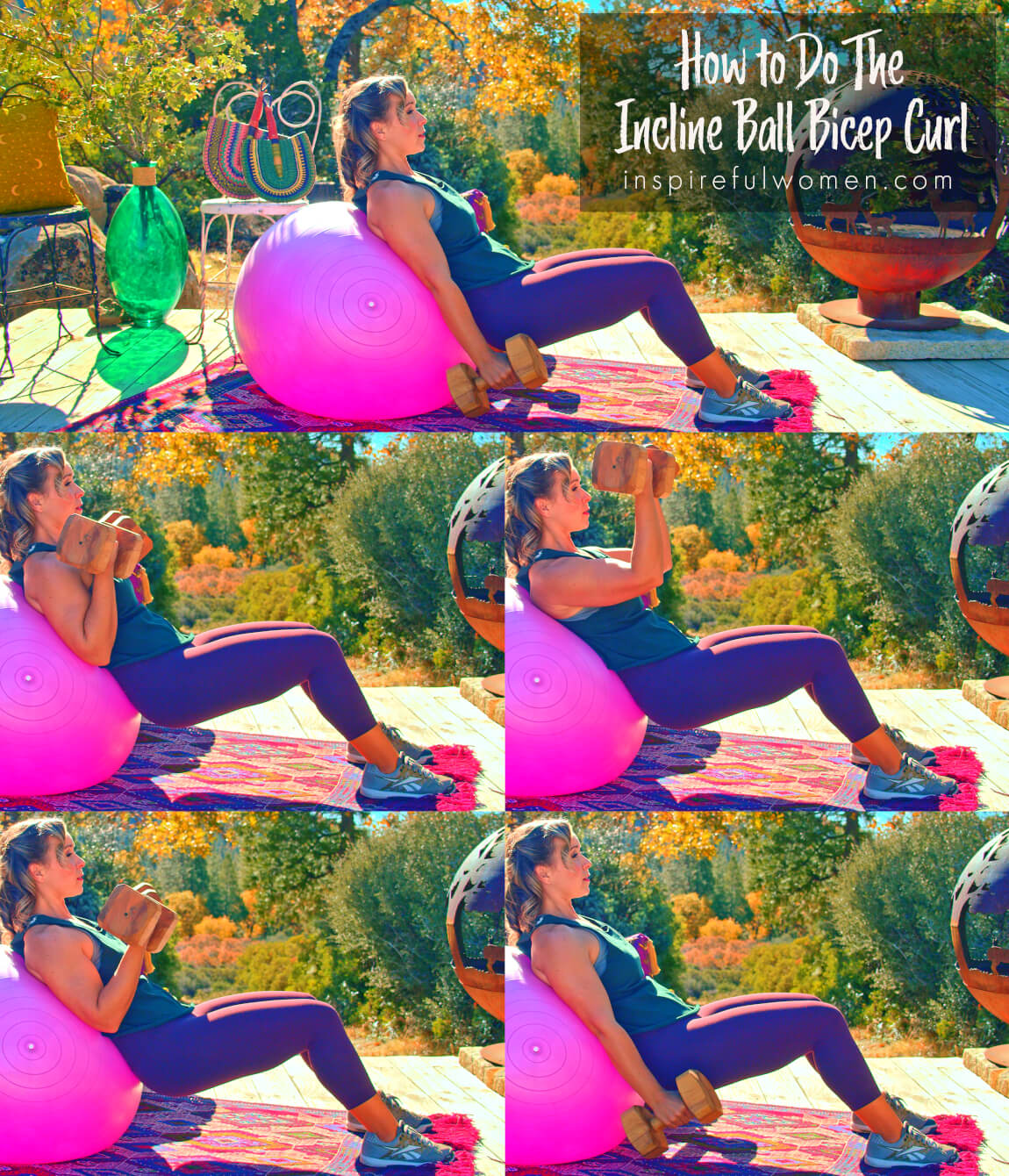 how-to-do-incline-bicep-curl-dumbbell-stability-ball-upper-arm-strengthening-exercise-at-home-proper-form