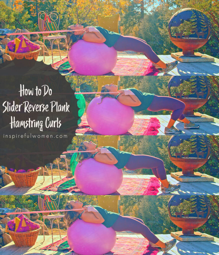 Ball Reverse Plank Ham Curl Slider Inspireful Women