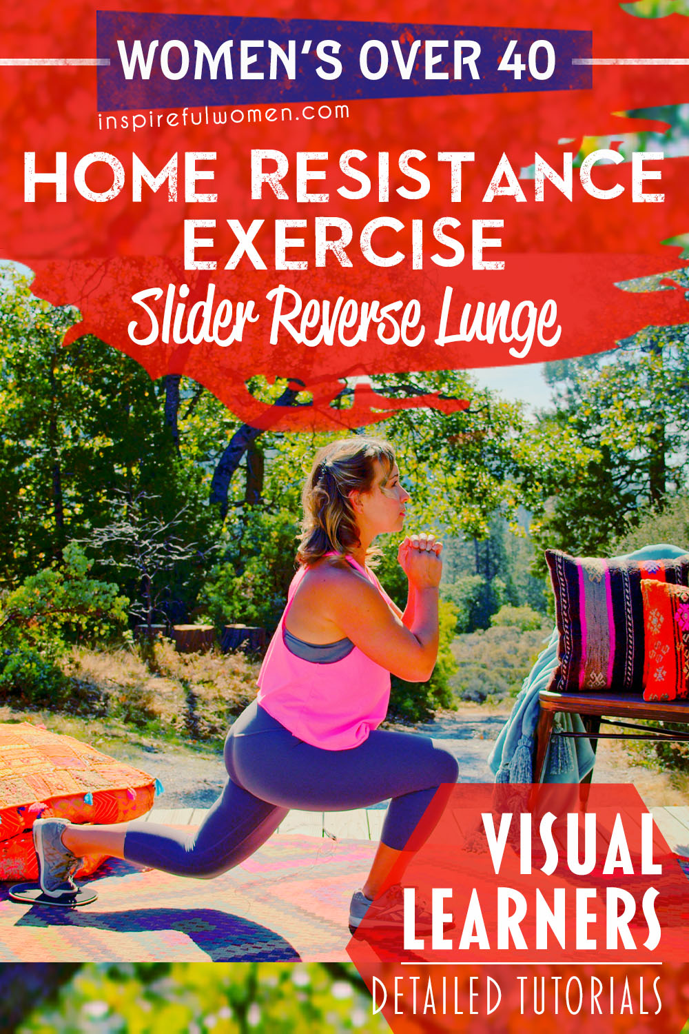 slider-reverse-lunge-squat-alternative-for-bad-knees-glutes-quads-toning-exercise-women-40-plus