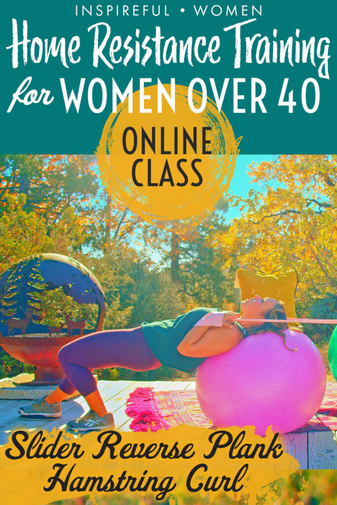 Ball Reverse Plank Ham Curl Slider Inspireful Women