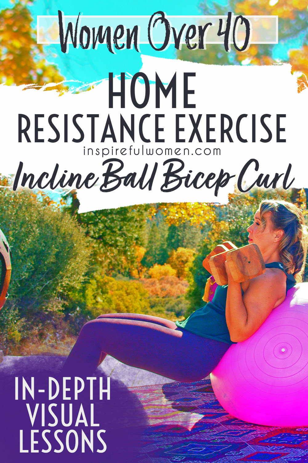 stability-ball-incline-supine-bicep-curl-alternative-arm-strengthening-exercise-at-home-women-40+