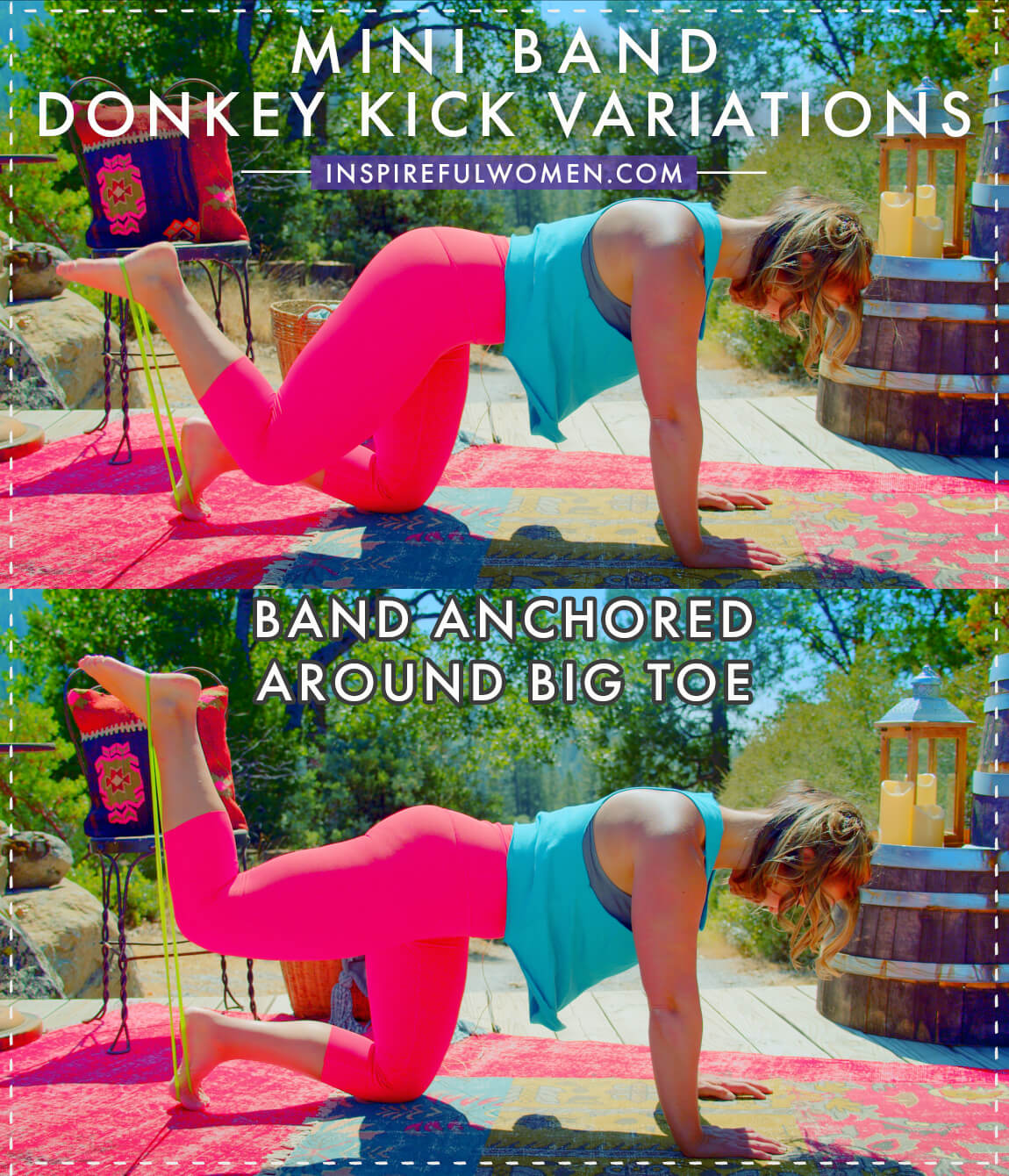 mini-band-anchored-around-big-toe-donkey-kicks-glute-exercise-variation