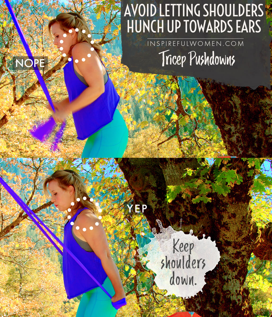 avoid-shoulders-hunch-up-towards-ears-band-triceps-pushdown-proper-form